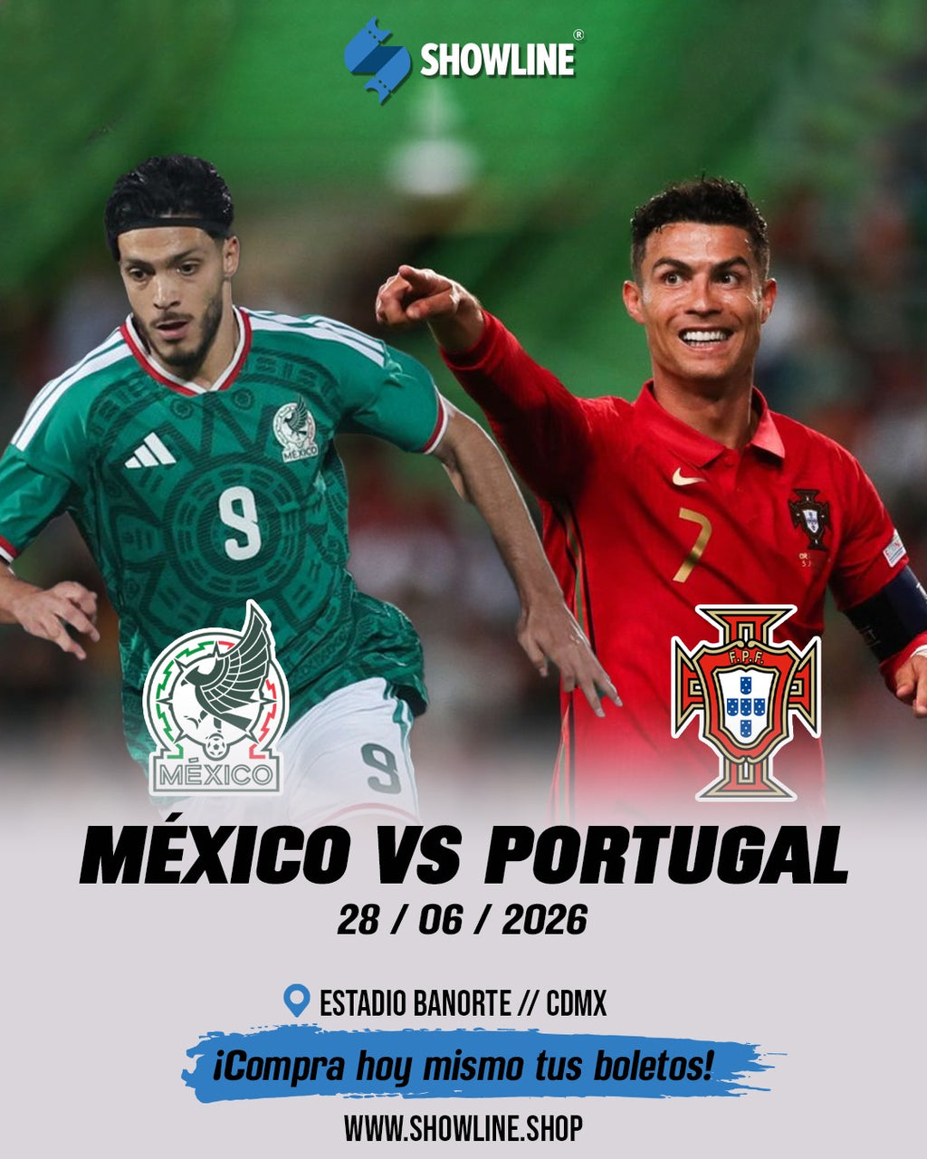 México vs Portugal (Estadio Banorte)